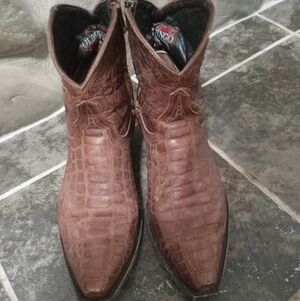 Old Gringo Women Crocodile Pattern Brown Boots